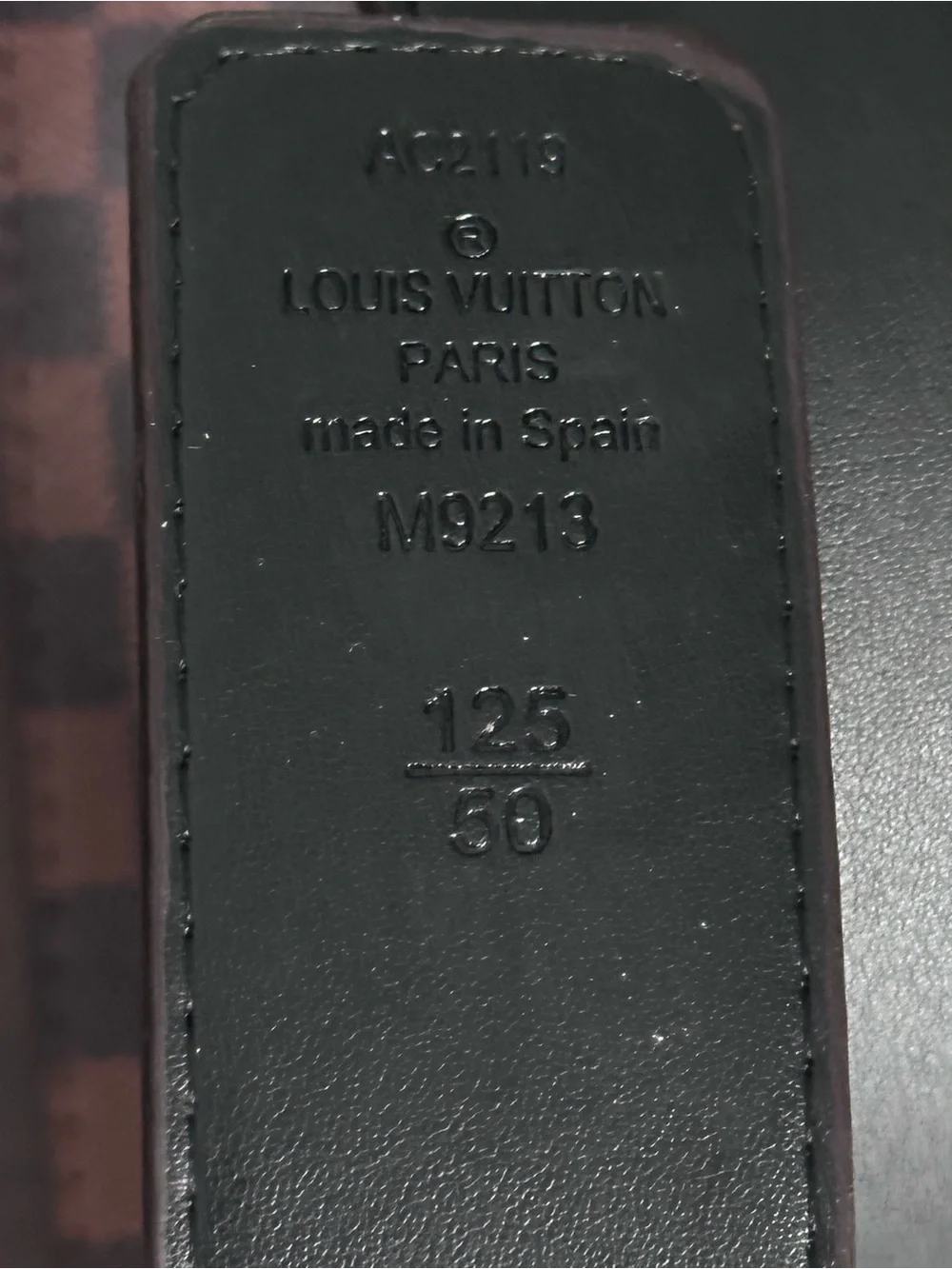 Louis Vuitton Initiales M9213 Belt 125/50 Black Leather Silver LV Buckle + Box
